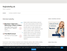 Tablet Screenshot of najkabelky.sk